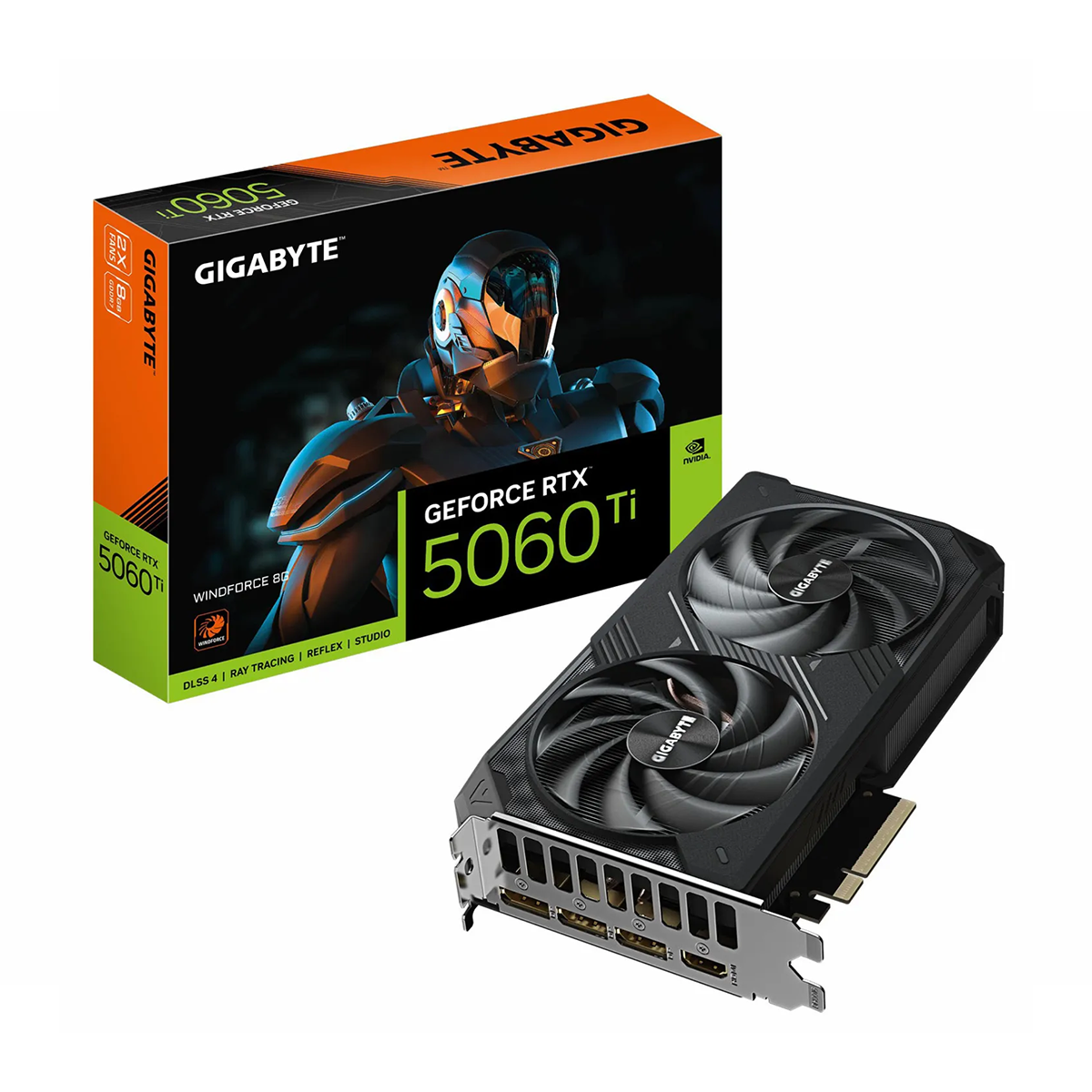 کارت گرافیک گیگابایت مدل RTX 5060 Ti WINDFORCE 8GB کارت گرافیک گیگابایت مدل RTX 5060 Ti WINDFORCE 8GB