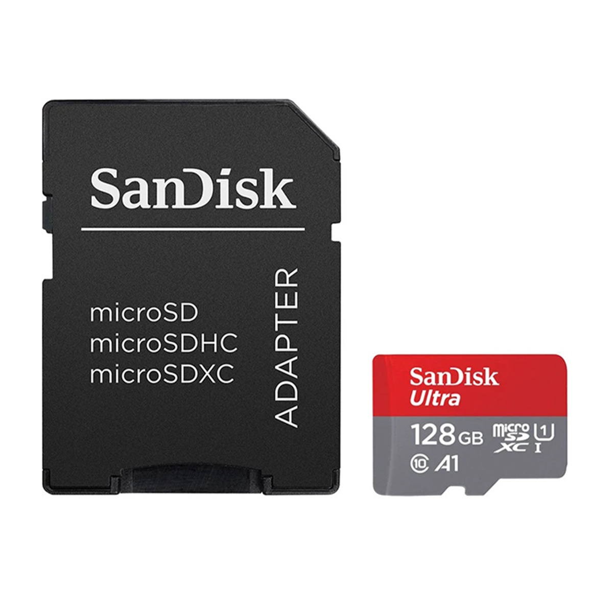 کارت حافظه microSDXC سن دیسک مدل Ultra A1 کلاس 10 استاندارد UHS-I U1 سرعت 100MBps ظرفیت 128 گیگابایت کارت حافظه microSDXC سن دیسک مدل Ultra A1 کلاس 10 استاندارد UHS-I U1 سرعت 100MBps ظرفیت 128 گیگابایت
