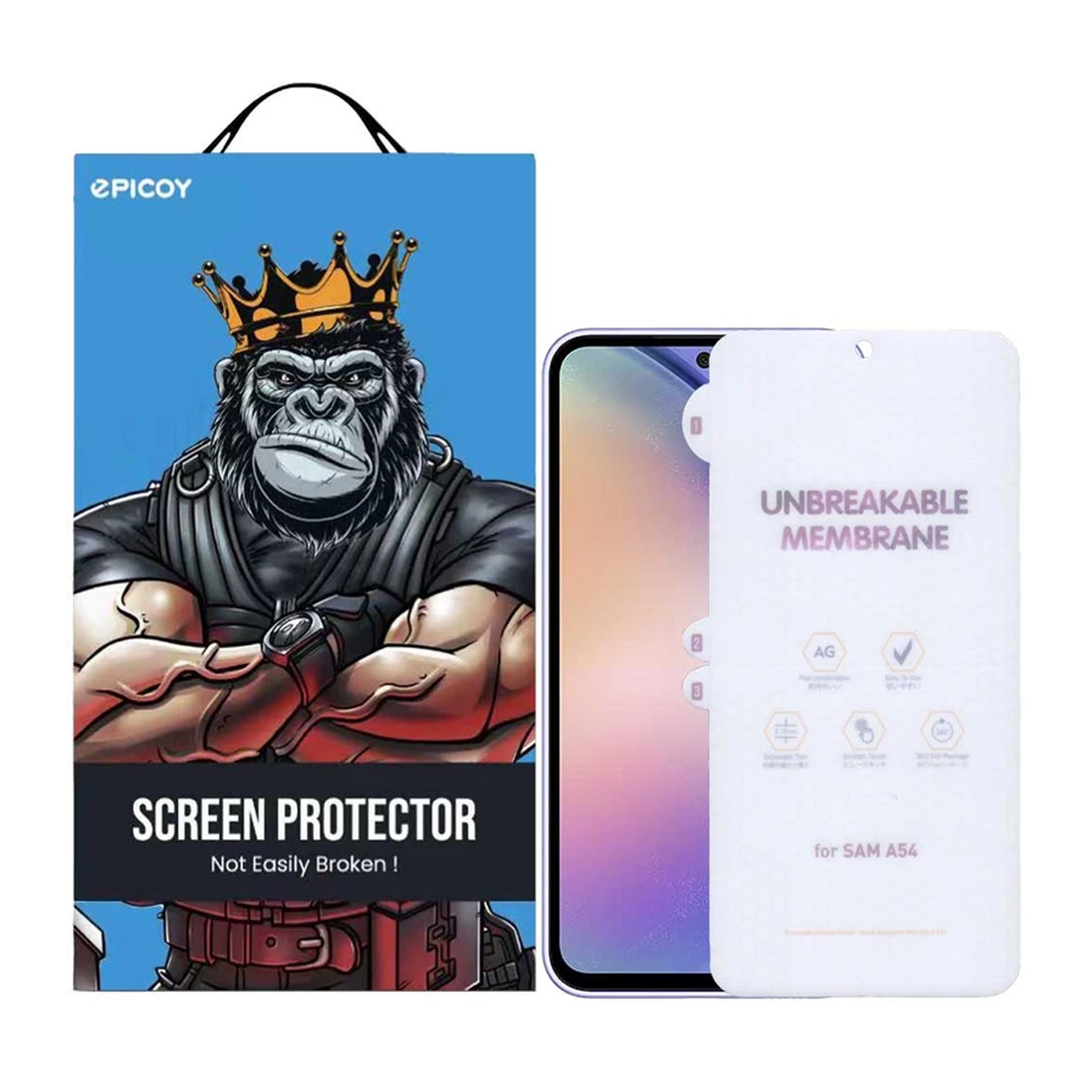 گلس گوشی سامسونگ Galaxy A54 اپیکوی مدل Hydrogel-Matte-بی رنگ مات  گلس گوشی سامسونگ Galaxy A54 اپیکوی مدل Hydrogel-Matte-بی رنگ مات