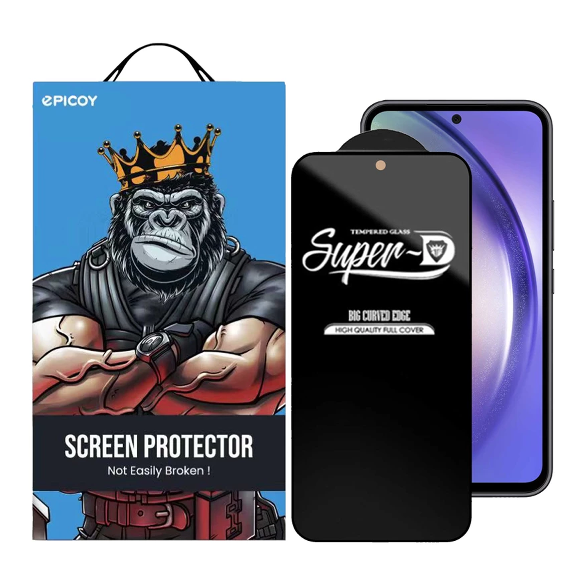 گلس گوشی سامسونگ Galaxy A54 5G اپیکوی مدل Super 5D-مشکی گلس گوشی سامسونگ Galaxy A54 5G اپیکوی مدل Super 5D-مشکی