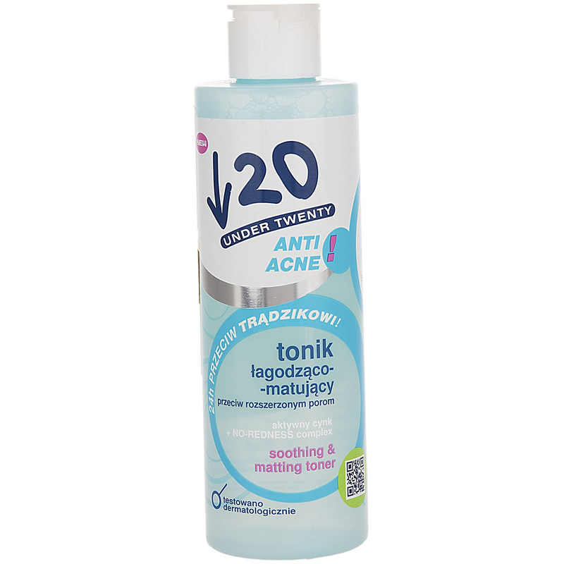 تونر پاک کننده آندر 20 سری Anti Acne مدل Soothing And Matting حجم 200 میلی لیتر تونر پاک کننده آندر 20 سری Anti Acne مدل Soothing And Matting حجم 200 میلی لیتر