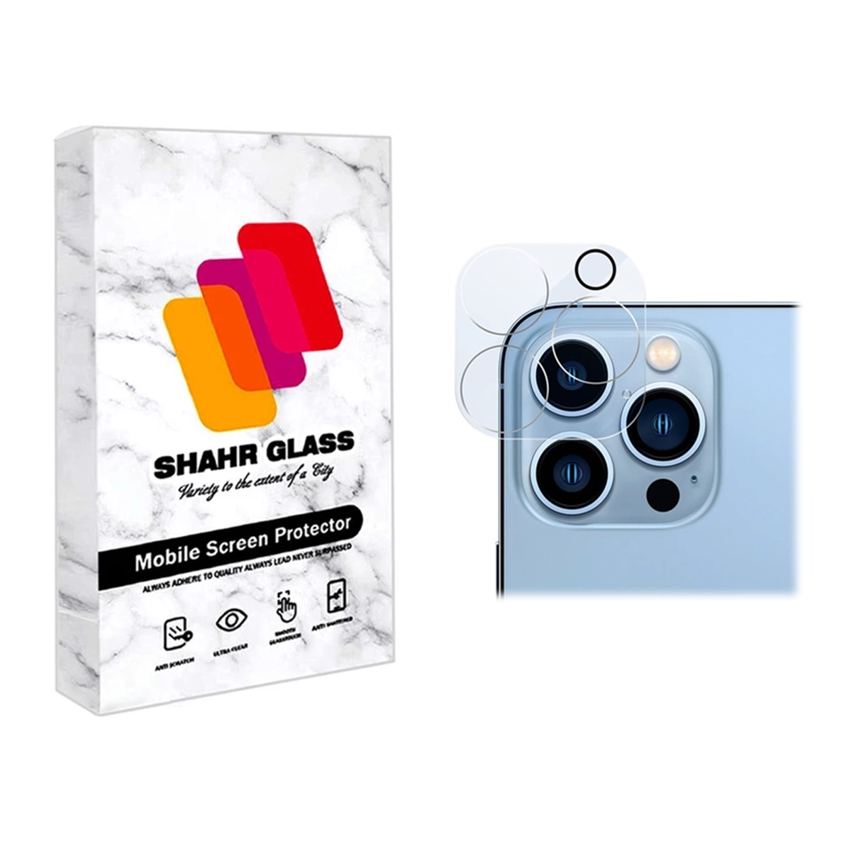 محافظ لنز دوربین گوشی اپل iPhone 13 Pro Max شهر گلس مدل 3DLSR  محافظ لنز دوربین گوشی اپل iPhone 13 Pro Max شهر گلس مدل 3DLSR