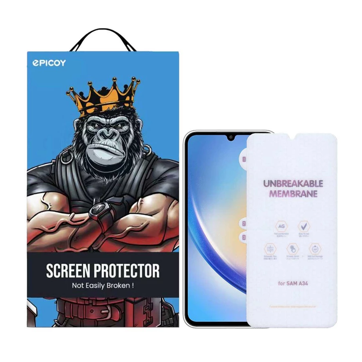 گلس گوشی سامسونگ Galaxy A34 اپیکوی مدل Hydrogel-Matte گلس گوشی سامسونگ Galaxy A34 اپیکوی مدل Hydrogel-Matte