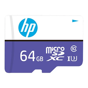 کارت حافظه microSDXC اچ پی کلاس 10 استاندارد UHS-I U3 سرعت 100MBps ظرفیت 64 گیگابایت به همراه آداپتور SD
