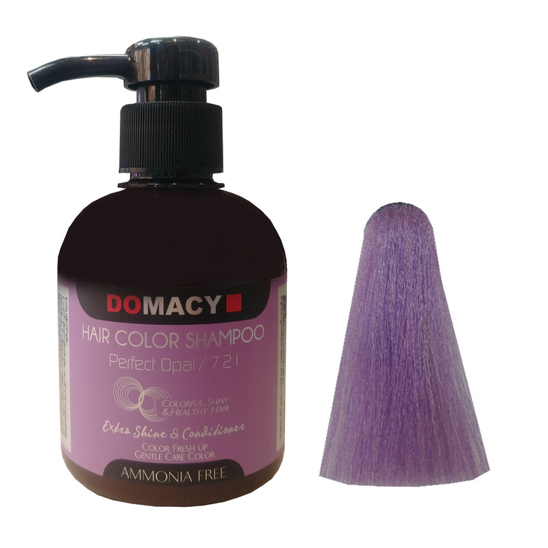 شامپو رنگ مو دوماسی مدل 7.21 حجم 300میلی لیتر رنگ پرفکت اوپال شامپو رنگ مو دوماسی مدل 7.21 حجم 300میلی لیتر رنگ پرفکت اوپال