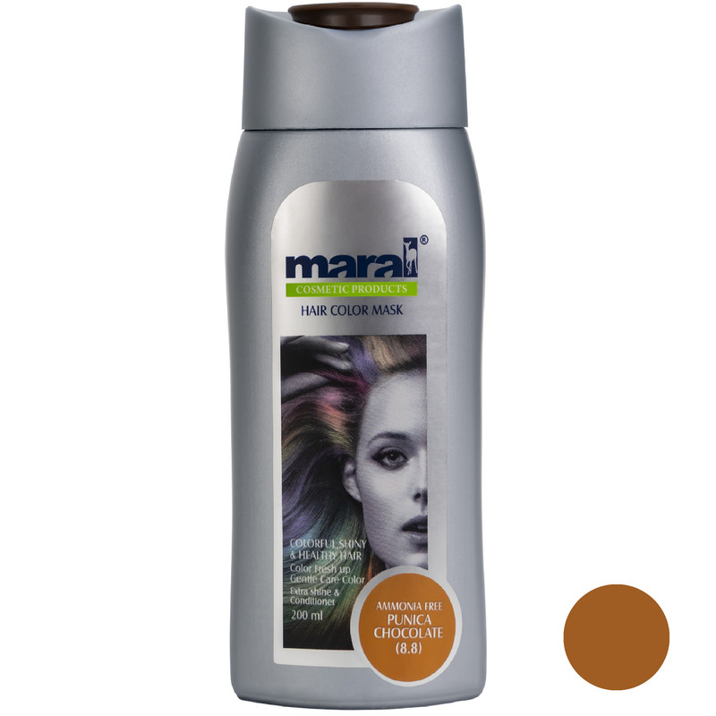 شامپو رنگساژ مارال شماره 8.8 حجم 200 میلی لیتر رنگ شکلاتی پونیکا شامپو رنگساژ مارال شماره 8.8 حجم 200 میلی لیتر رنگ شکلاتی پونیکا