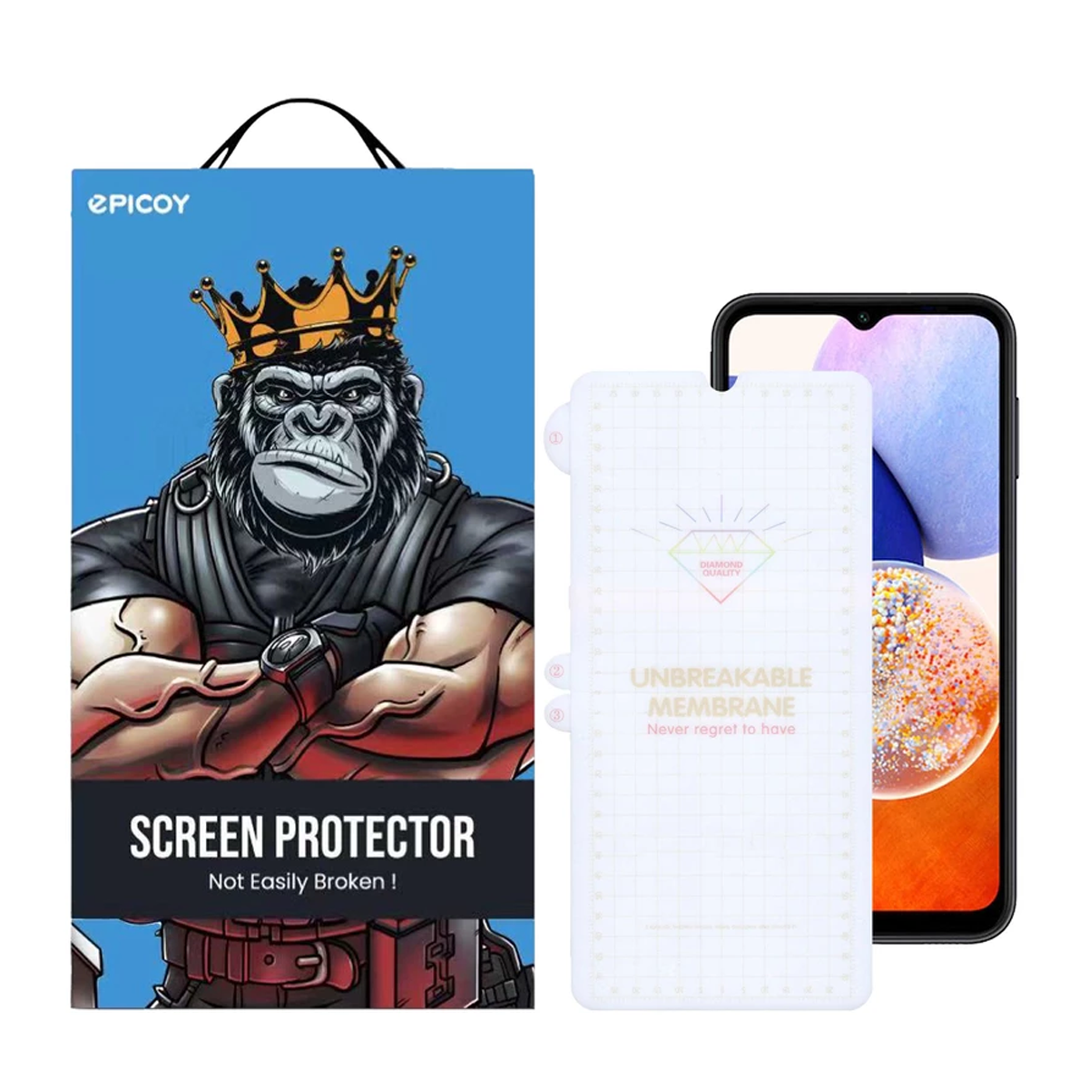 گلس گوشی سامسونگ Galaxy A14/M23 اپیکوی مدل Hydrogel -بی رنگ شفاف گلس گوشی سامسونگ Galaxy A14/M23 اپیکوی مدل Hydrogel -بی رنگ شفاف