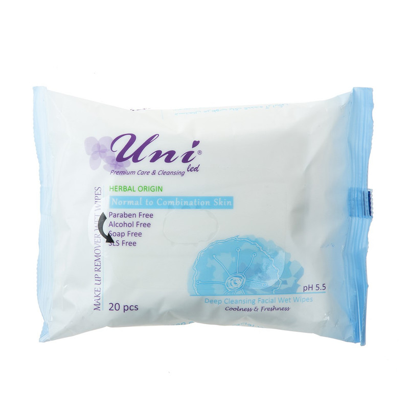دستمال مرطوب یونی لد مدل Normal To Combination Skin بسته 20 عددی دستمال مرطوب یونی لد مدل Normal To Combination Skin بسته 20 عددی