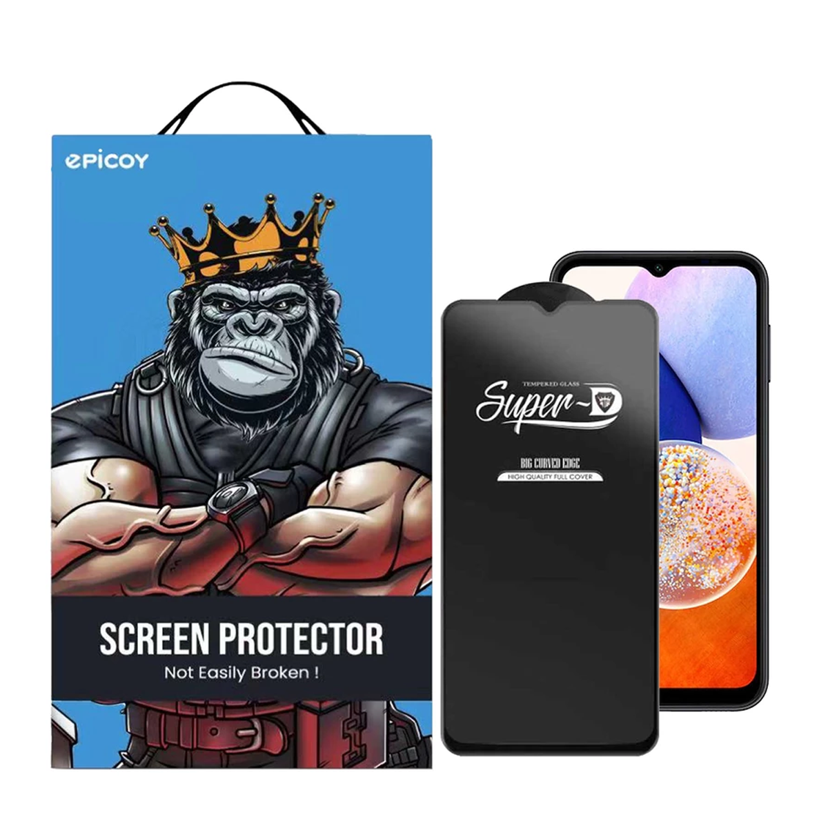 گلس گوشی سامسونگ Galaxy A14 اپیکوی مدل Super 5D-مشکی گلس گوشی سامسونگ Galaxy A14 اپیکوی مدل Super 5D-مشکی