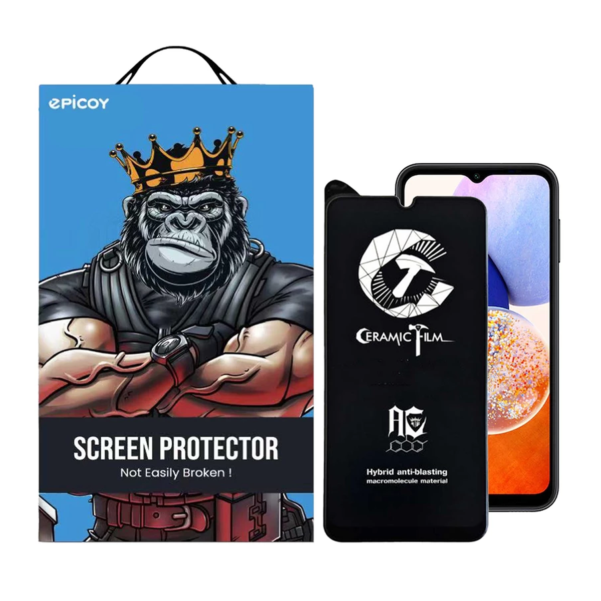 محافظ صفحه نمایش گوشی سامسونگ Galaxy A23 / A14 اپیکوی مات سرامیکی مدل CR7-M-مشکی مات محافظ صفحه نمایش گوشی سامسونگ Galaxy A23 / A14 اپیکوی مات سرامیکی مدل CR7-M-مشکی مات