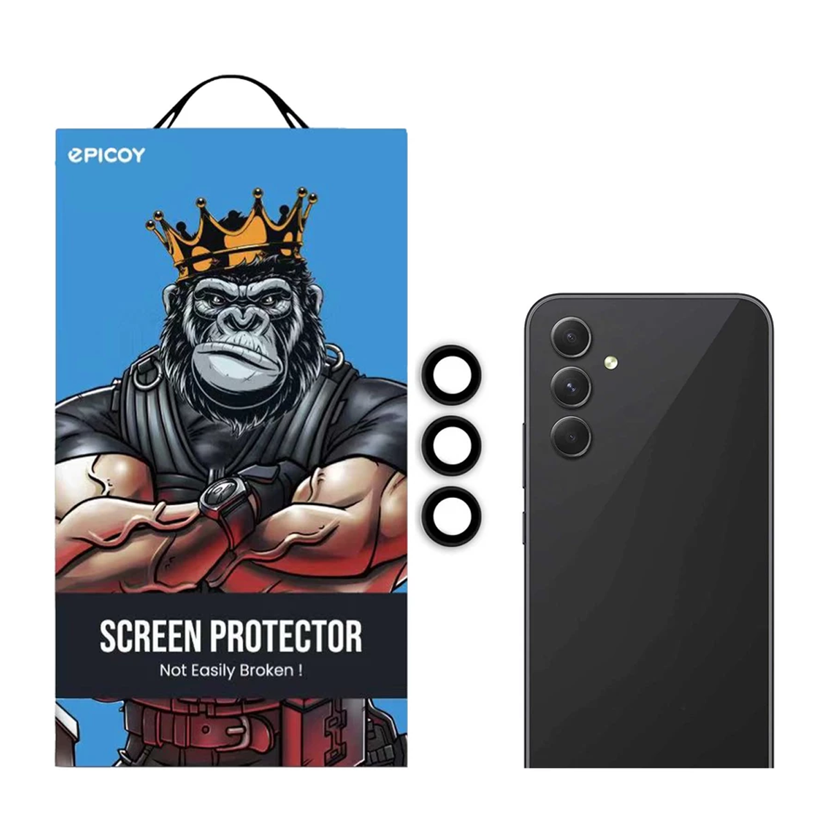 محافظ لنز دوربین گوشی سامسونگ Galaxy A24 اپیکوی مدل HD-ColorLenz-مشکی محافظ لنز دوربین گوشی سامسونگ Galaxy A24 اپیکوی مدل HD-ColorLenz-مشکی