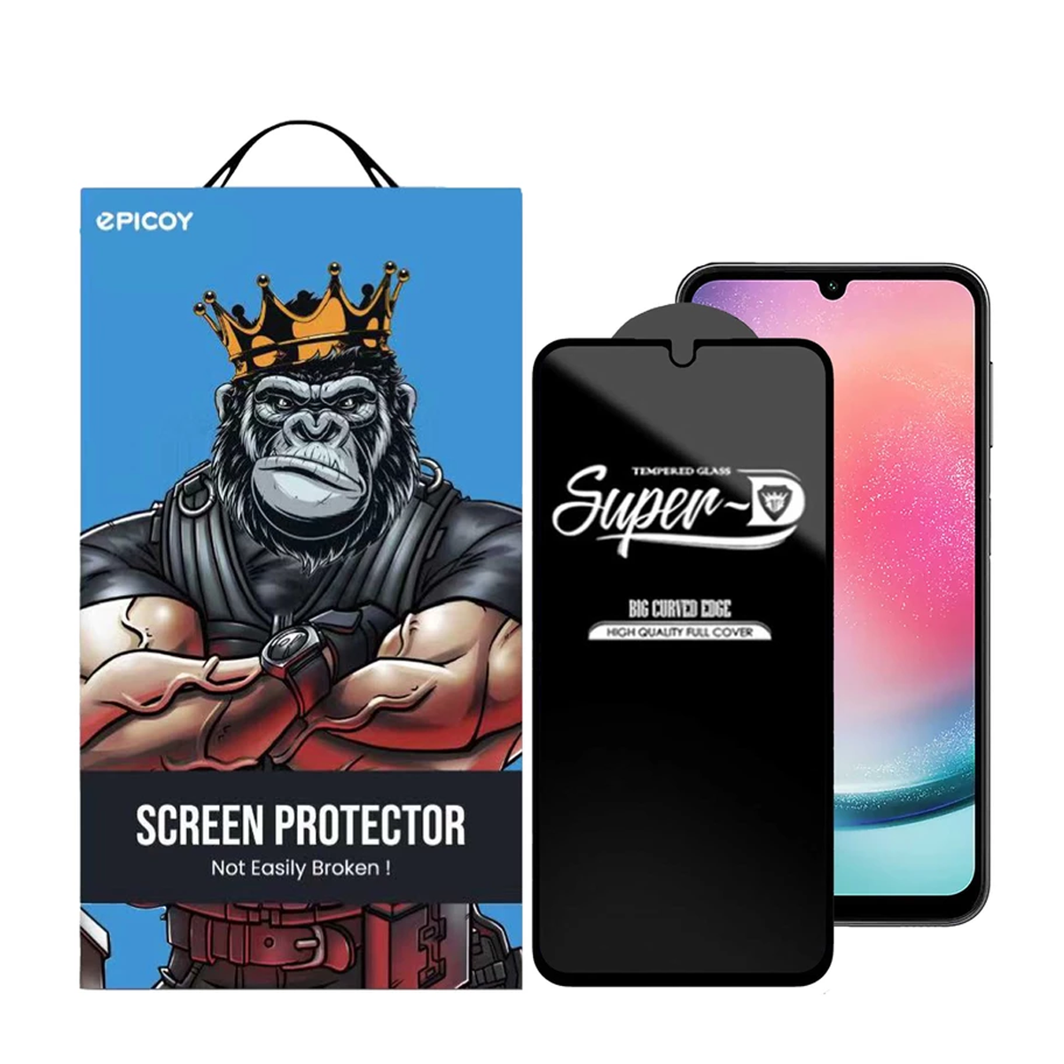 گلس گوشی سامسونگ Galaxy A24 4G اپیکوی مدل Super 5D -مشکی گلس گوشی سامسونگ Galaxy A24 4G اپیکوی مدل Super 5D -مشکی