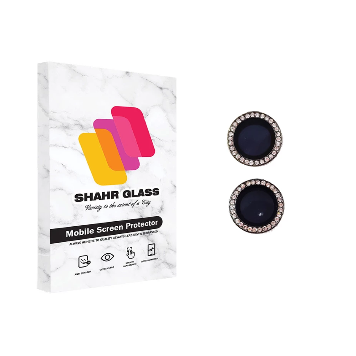 محافظ لنز دوربین گوشی اپل iPhone 13 شهر گلس مدل DIAMOND-مشکی محافظ لنز دوربین گوشی اپل iPhone 13 شهر گلس مدل DIAMOND-مشکی