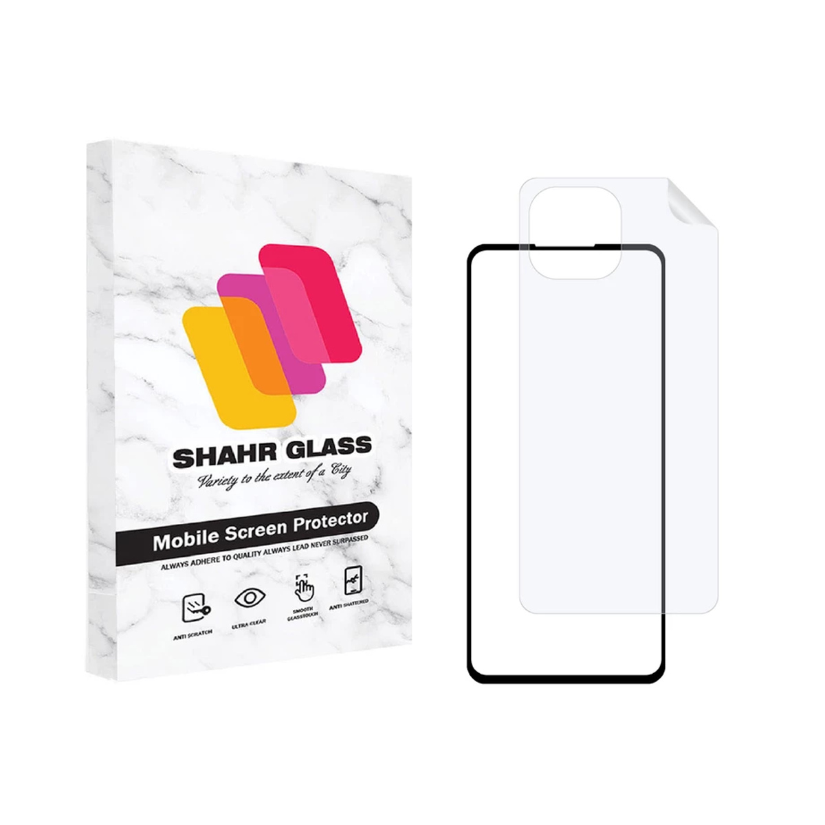 گلس گوشی شیائومی Mi 11 Lite 5G شهر گلس مدل 2FN به همراه محافظ پشت گوشی-مشکی گلس گوشی شیائومی Mi 11 Lite 5G شهر گلس مدل 2FN به همراه محافظ پشت گوشی-مشکی