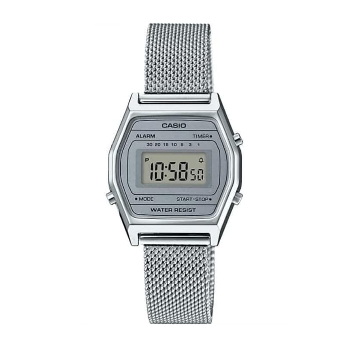 ساعت دیجیتال کاسیو زنانه مدل LA690WEM-7D-نقرهای ساعت دیجیتال کاسیو زنانه مدل LA690WEM-7D-نقرهای