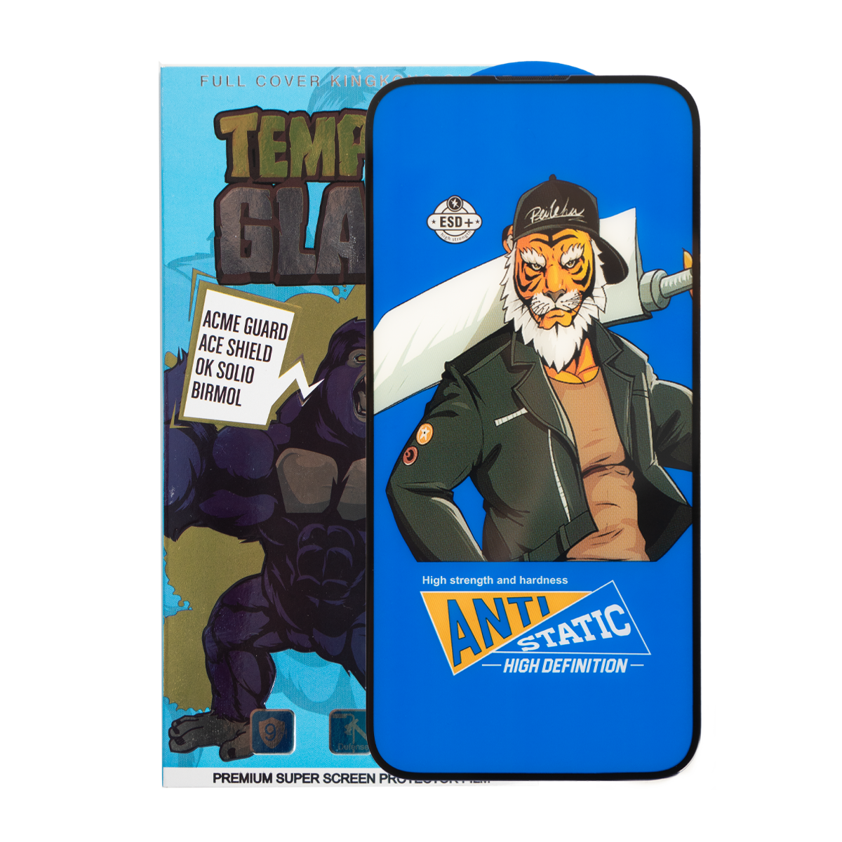 گلس گوشی اپل iphone 13 pro max کینگ کونگ مدل temperd -بی رنگ شفاف گلس گوشی اپل iphone 13 pro max کینگ کونگ مدل temperd -بی رنگ شفاف