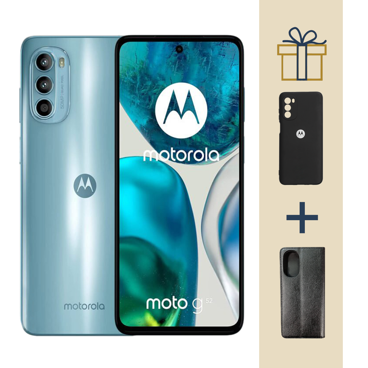 گوشی موبايل موتورولا Moto G52 ظرفیت 128 گیگابایت رم 6 گیگابایت به همراه هدیه کیف کلاسوری و قاب سیلیکونی گوشی موبايل موتورولا Moto G52 ظرفیت 128 گیگابایت رم 6 گیگابایت به همراه هدیه کیف کلاسوری و قاب سیلیکونی