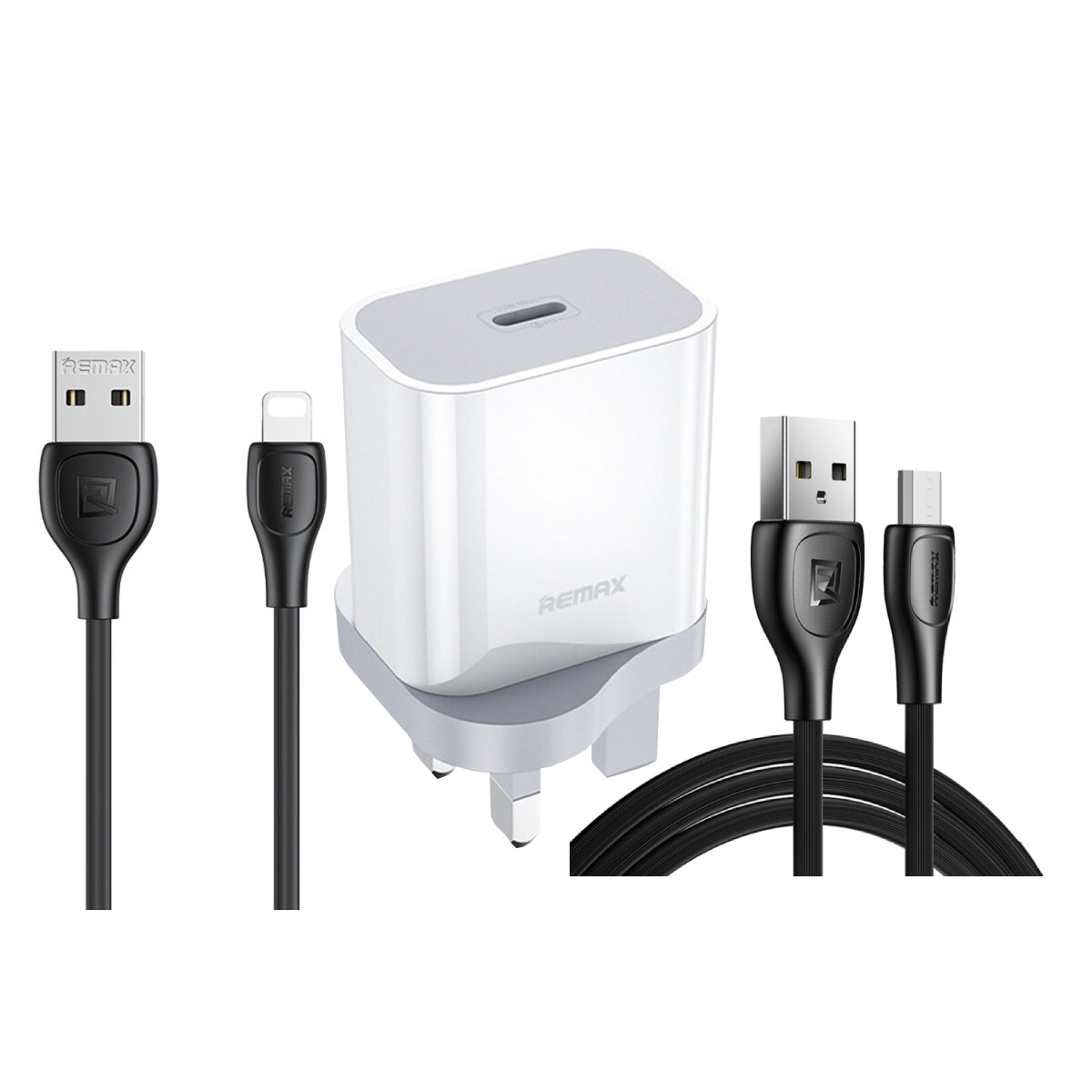 شارژر دیواری ریمکس مدل RP-U79 به همراه هدیه کابل ریمکس لایتنینگ و microUSB شارژر دیواری ریمکس مدل RP-U79 به همراه هدیه کابل ریمکس لایتنینگ و microUSB