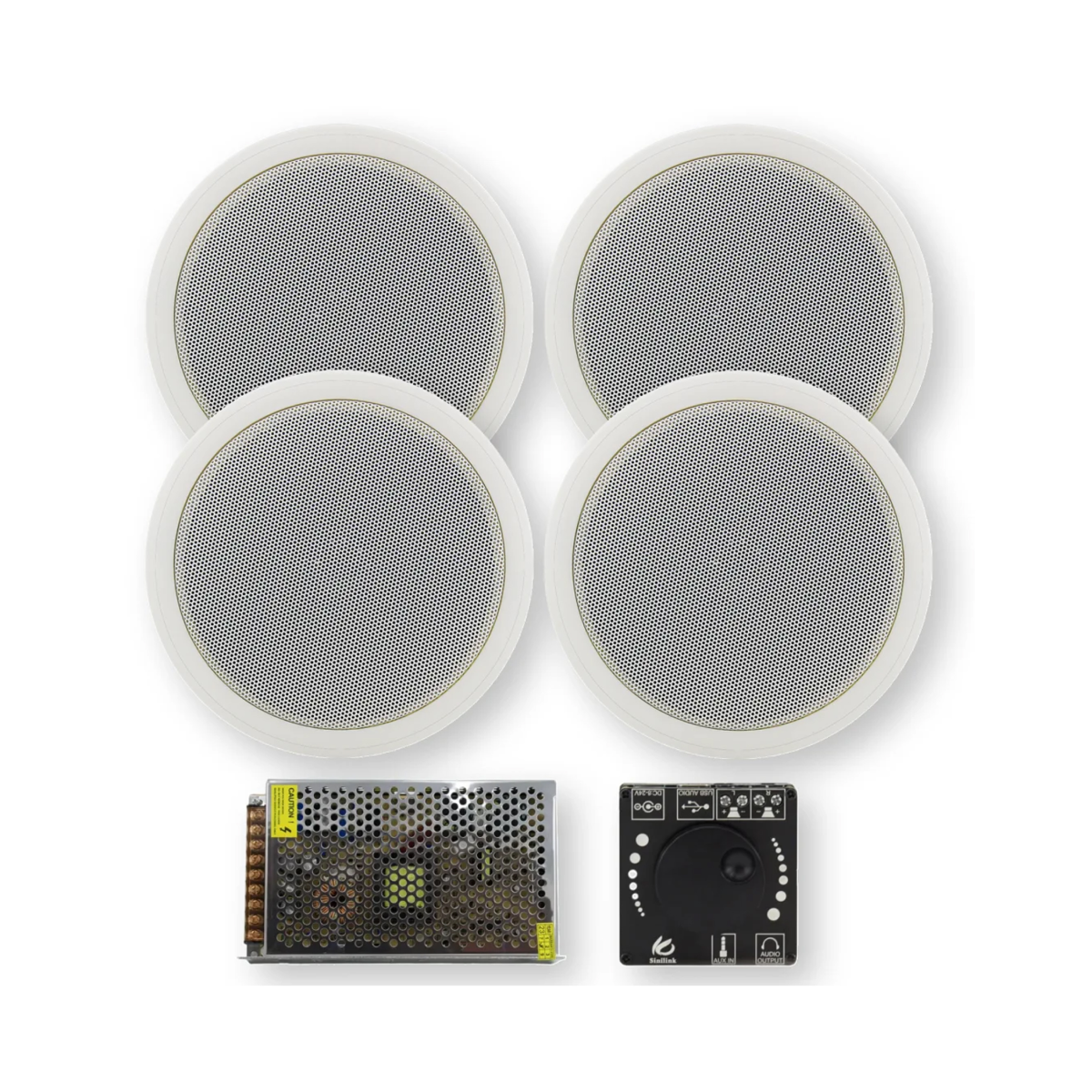 اسپیکر سقفی مدل پکیج اقتصادی 4 کاناله-سفید اسپیکر سقفی مدل پکیج اقتصادی 4 کاناله-سفید