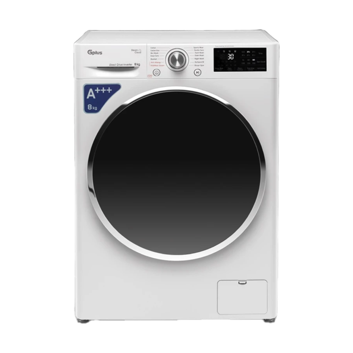 ماشین لباسشویی جی پلاس 8 کیلویی مدل GWM-R88W.KTN-سفید ماشین لباسشویی جی پلاس 8 کیلویی مدل GWM-R88W.KTN-سفید