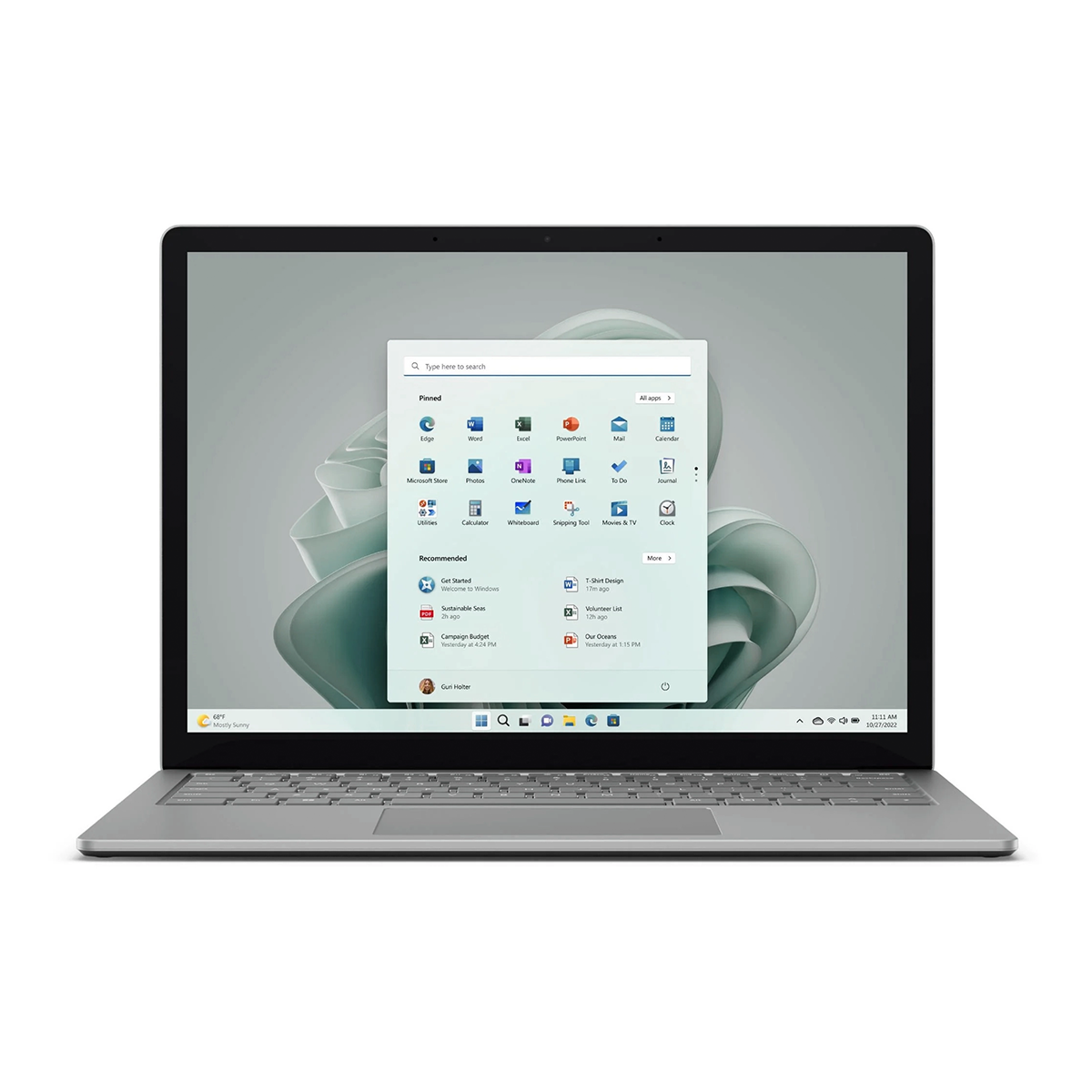 لپ تاپ مایکروسافت 13.5 اینچی مدل Surface Laptop 5 i5 ۱۲۳۵U 8GB 512GB -نقرهای لپ تاپ مایکروسافت 13.5 اینچی مدل Surface Laptop 5 i5 ۱۲۳۵U 8GB 512GB -نقرهای
