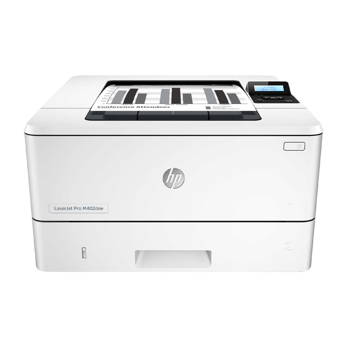 پرینتر اچ پی مدل LaserJet Pro M402dne لیزری-سفید پرینتر اچ پی مدل LaserJet Pro M402dne لیزری-سفید