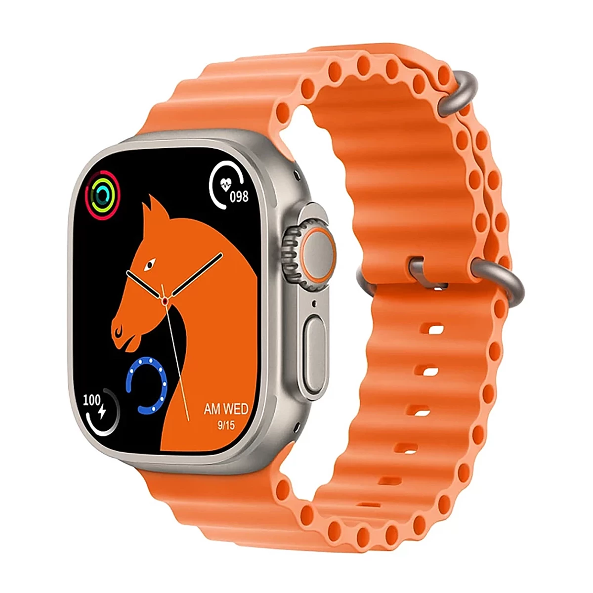 ساعت هوشمند مدل T900 Ultra -نارنجی پلاتینیوم