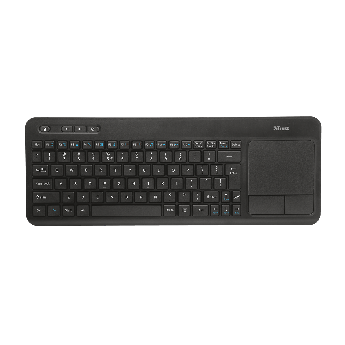 کیبورد بی سیم تراست مدل Veza Wireless multimedia keyboard with touchpad-مشکی کیبورد بی سیم تراست مدل Veza Wireless multimedia keyboard with touchpad-مشکی