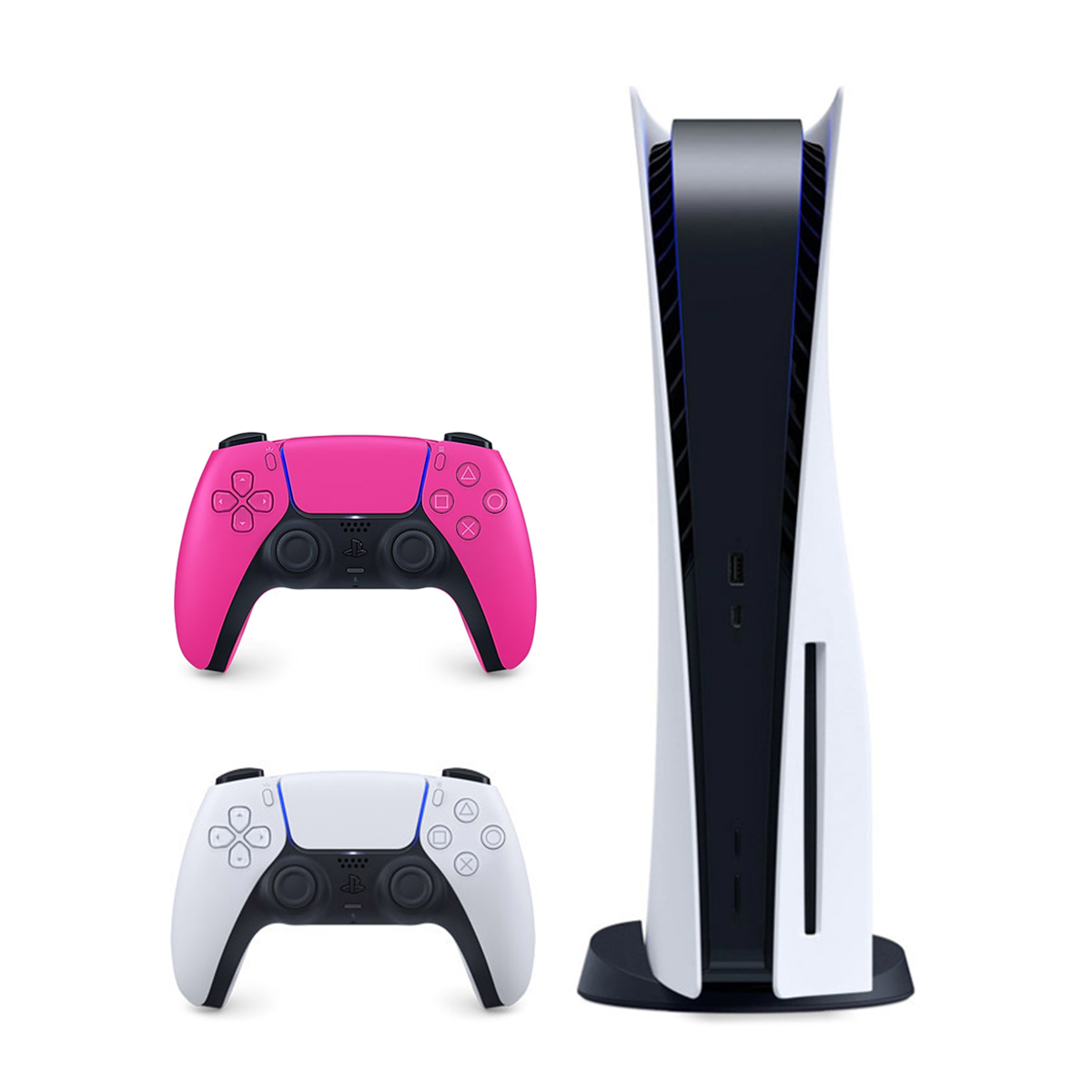 پلی استیشن 5 استاندارد دیسک خور به همراه دسته اضافه صورتی پلی استیشن 5 استاندارد دیسک خور به همراه دسته اضافه صورتی