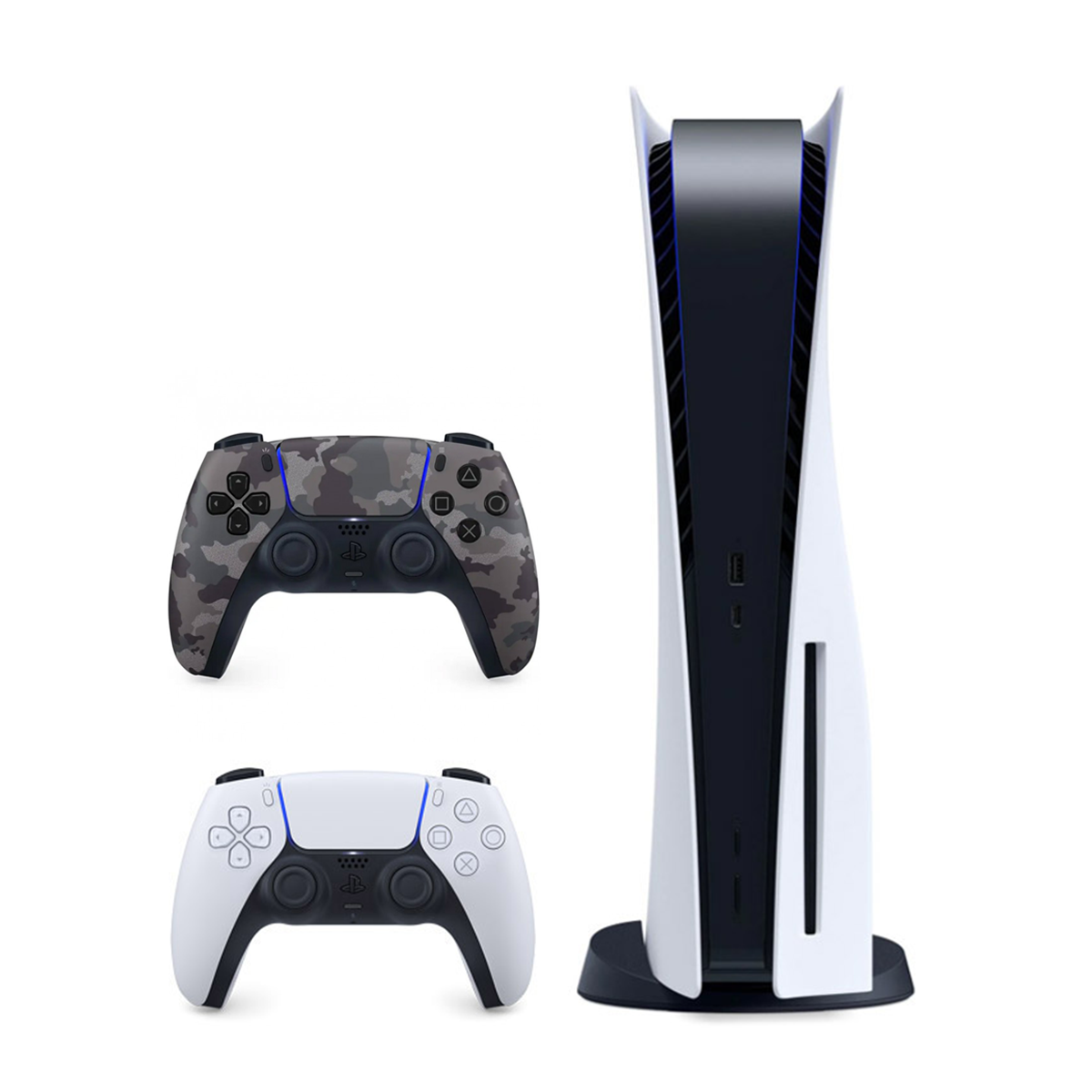 پلی استیشن 5 استاندارد دیسک خور به همراه دسته اضافه خاکستری ارتشی پلی استیشن 5 استاندارد دیسک خور به همراه دسته اضافه خاکستری ارتشی