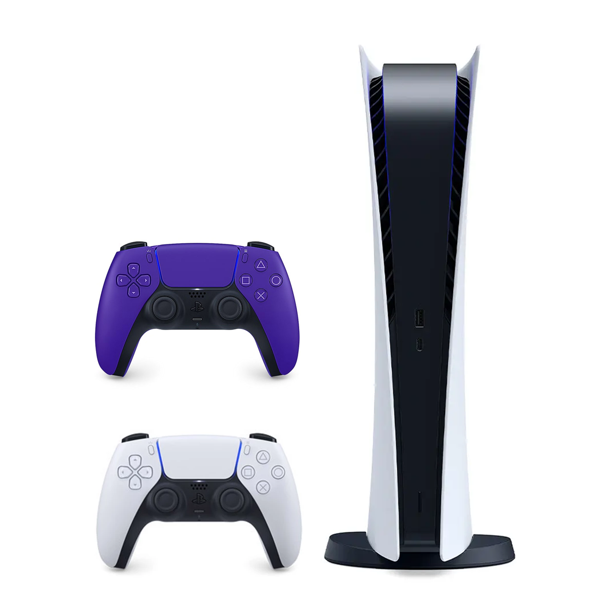 پلی استیشن 5 دیجیتال به همراه دسته اضافه بنفش پلی استیشن 5 دیجیتال به همراه دسته اضافه بنفش