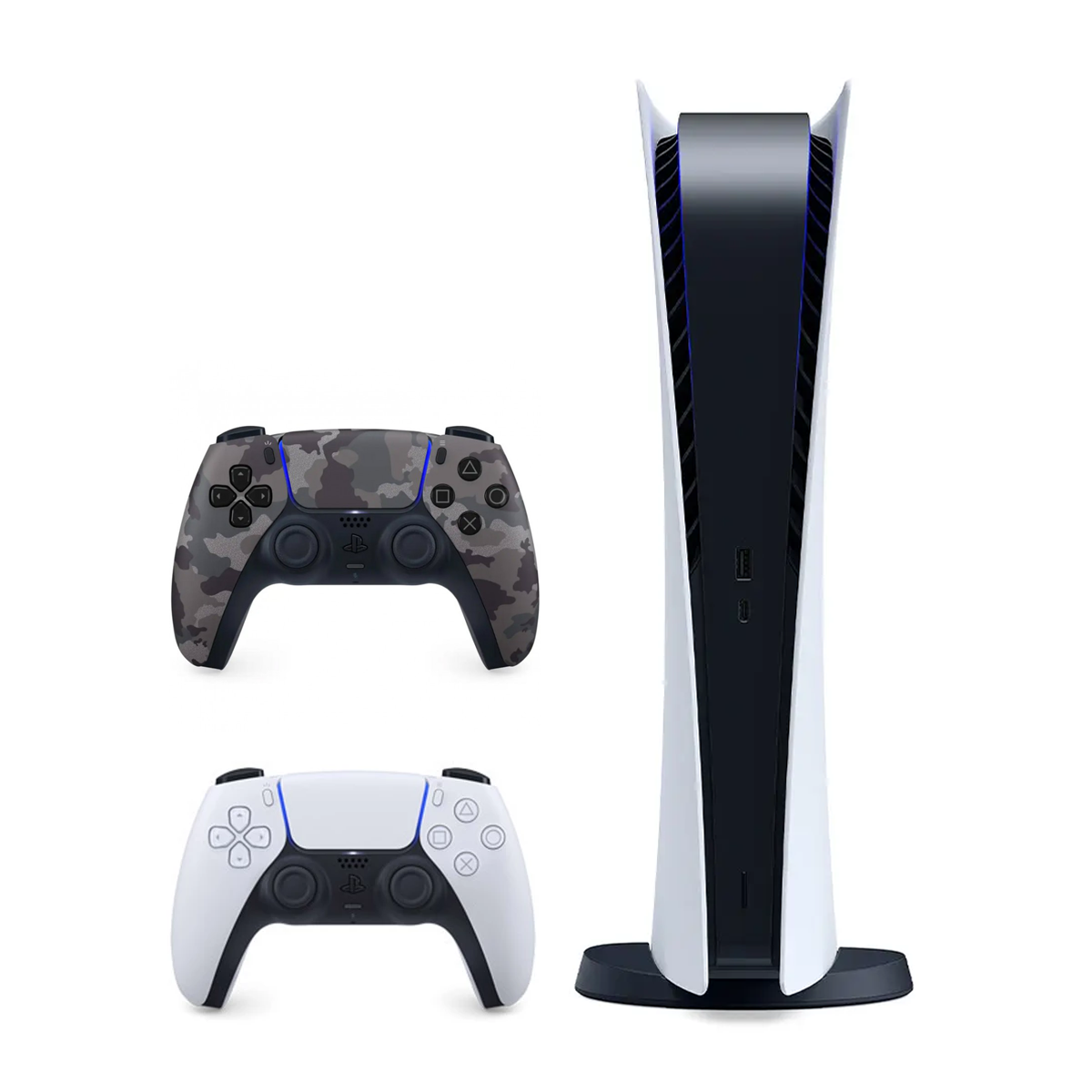 پلی استیشن 5 دیجیتال به همراه دسته اضافه خاکستری ارتشی پلی استیشن 5 دیجیتال به همراه دسته اضافه خاکستری ارتشی