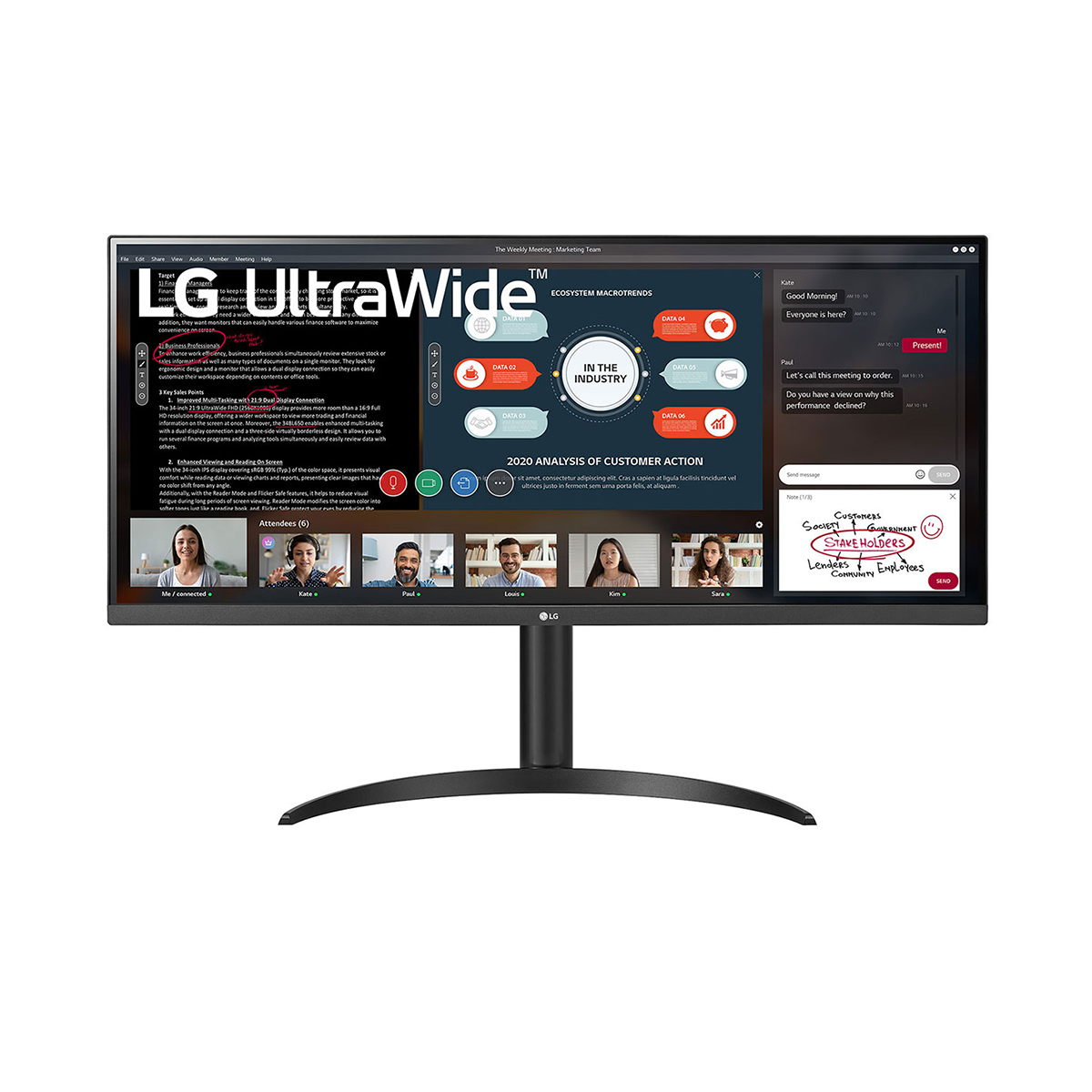 مانیتور ال جی مدل 34WP550 سایز 34 اینچ  مانیتور ال جی مدل 34WP550 سایز 34 اینچ