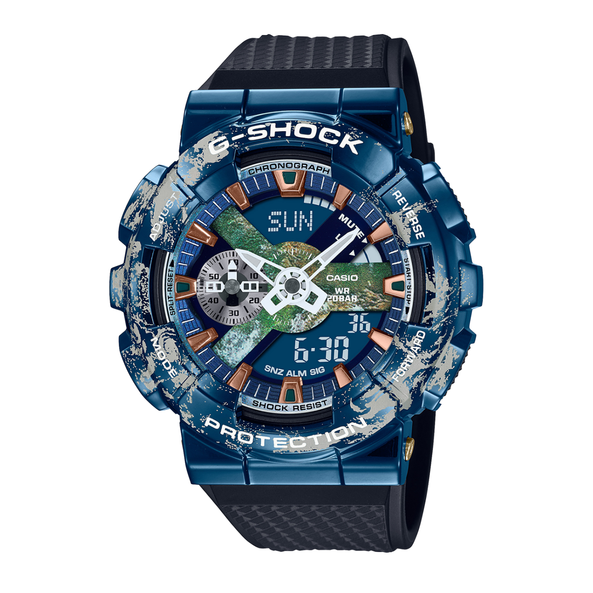 ساعت کاسیو مردانه مدل GM-110EARTH-1A ساعت کاسیو مردانه مدل GM-110EARTH-1A