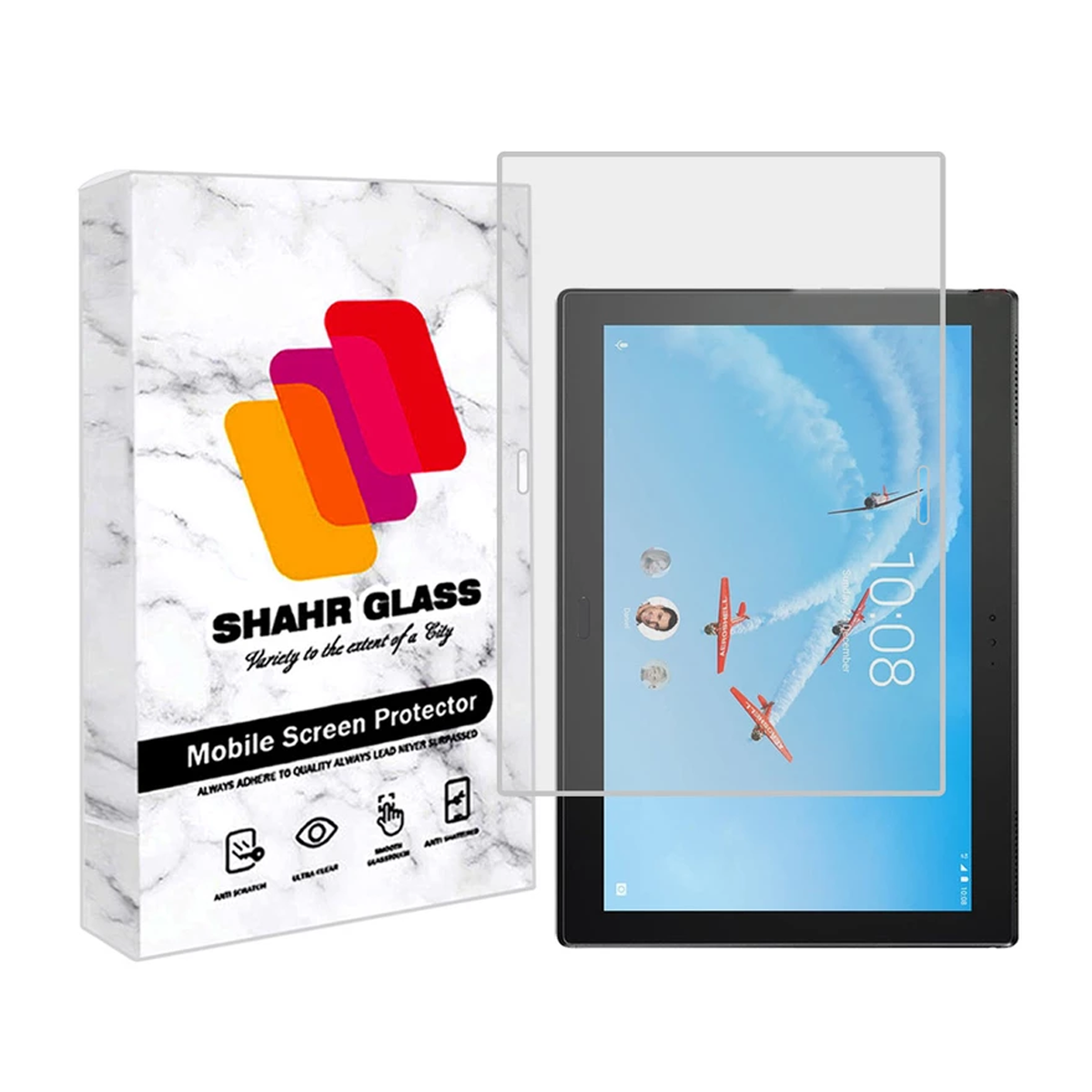 گلس تبلت لنوو Tab 4 10 Plus شهر گلس مدل TS2SHA-بی رنگ شفاف گلس تبلت لنوو Tab 4 10 Plus شهر گلس مدل TS2SHA-بی رنگ شفاف