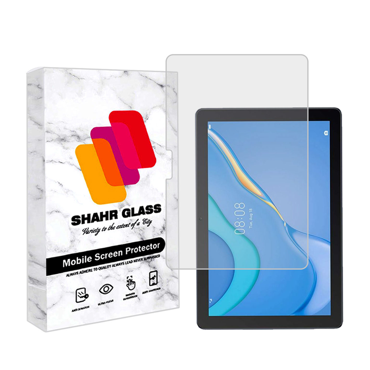 گلس تبلت هوآوی MatePad T10 شهر گلس مدل TS2SHA -بی رنگ شفاف گلس تبلت هوآوی MatePad T10 شهر گلس مدل TS2SHA -بی رنگ شفاف