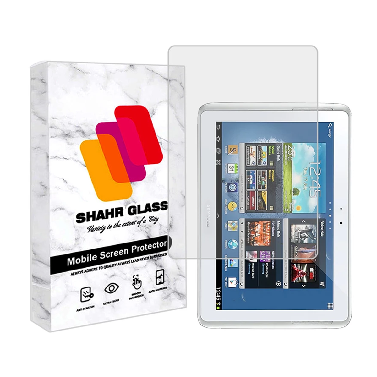 گلس تبلت سامسونگ Galaxy Note 10.1 N8000 شهر گلس مدل TS2SHA-بی رنگ شفاف گلس تبلت سامسونگ Galaxy Note 10.1 N8000 شهر گلس مدل TS2SHA-بی رنگ شفاف