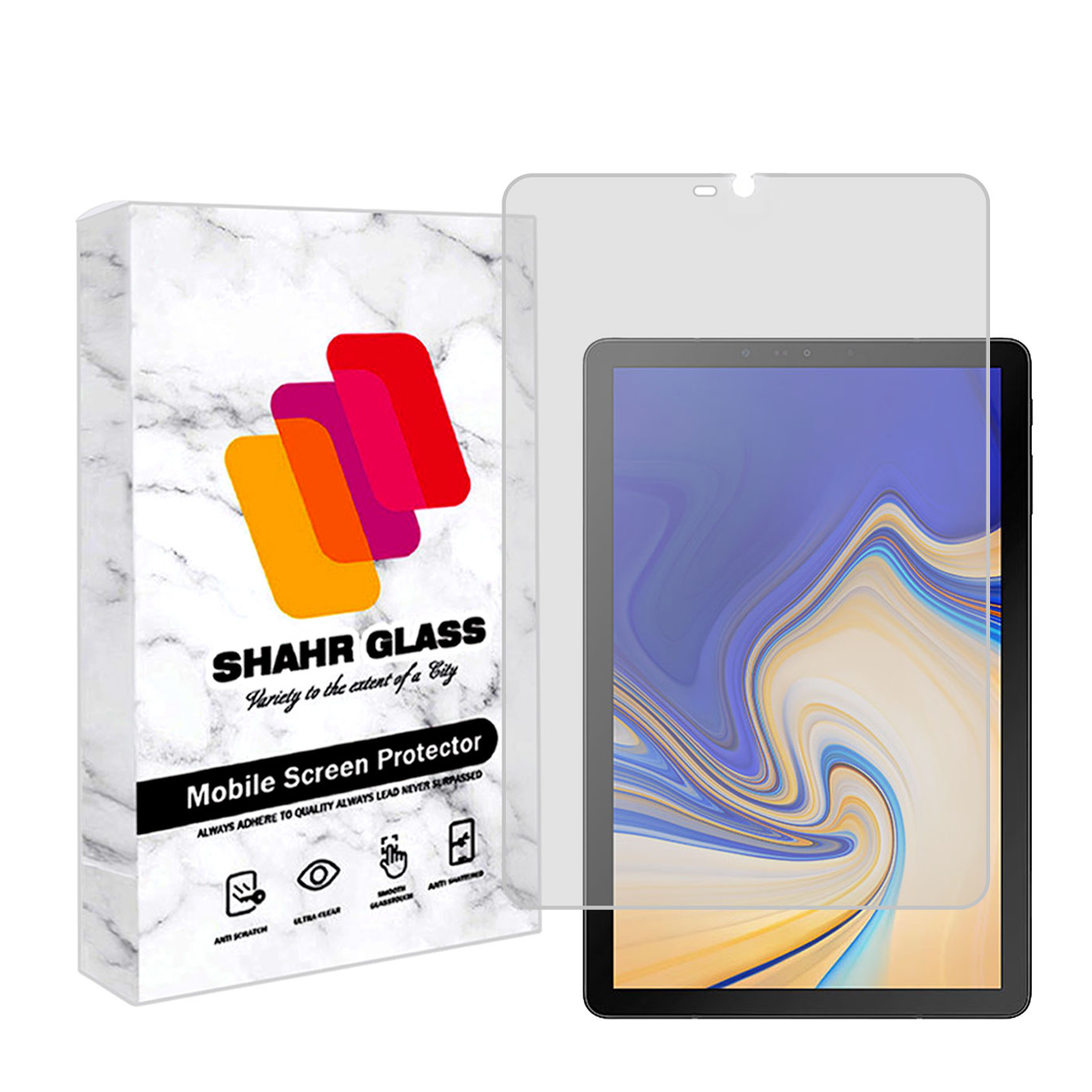 گلس تبلت سامسونگ Galaxy Tab S4 10.5 شهر گلس مدل TS2SHA-بی رنگ شفاف گلس تبلت سامسونگ Galaxy Tab S4 10.5 شهر گلس مدل TS2SHA-بی رنگ شفاف