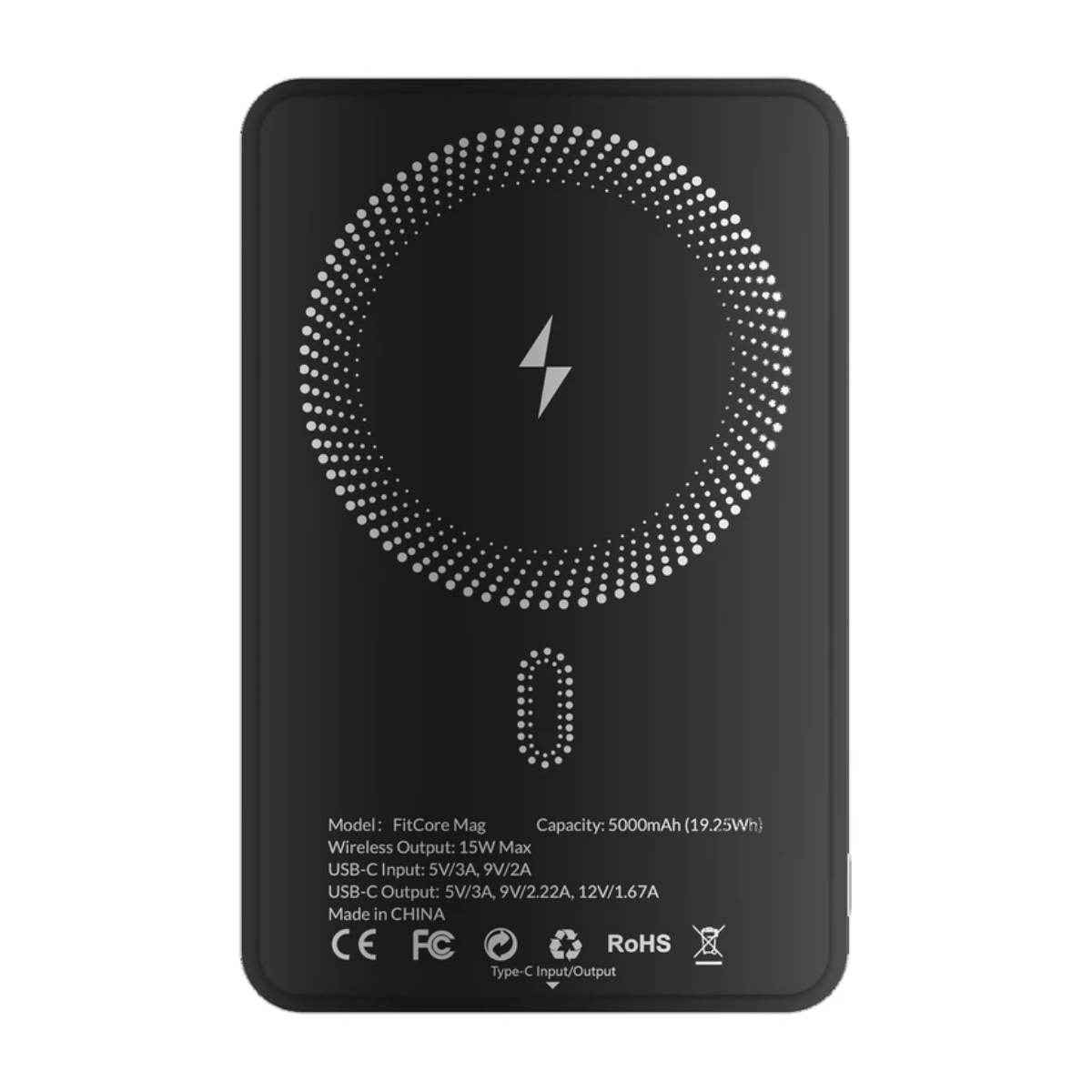 پاوربانک گلوریمی مدل FitCore Mag ظرفیت 5000 میلی آمپر ساعت-مشکی پاوربانک گلوریمی مدل FitCore Mag ظرفیت 5000 میلی آمپر ساعت-مشکی