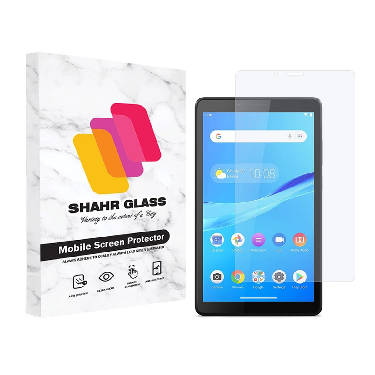 گلس تبلت لنوو Tab M7 شهر گلس مدل SMPT1-بی رنگ شفاف گلس تبلت لنوو Tab M7 شهر گلس مدل SMPT1-بی رنگ شفاف