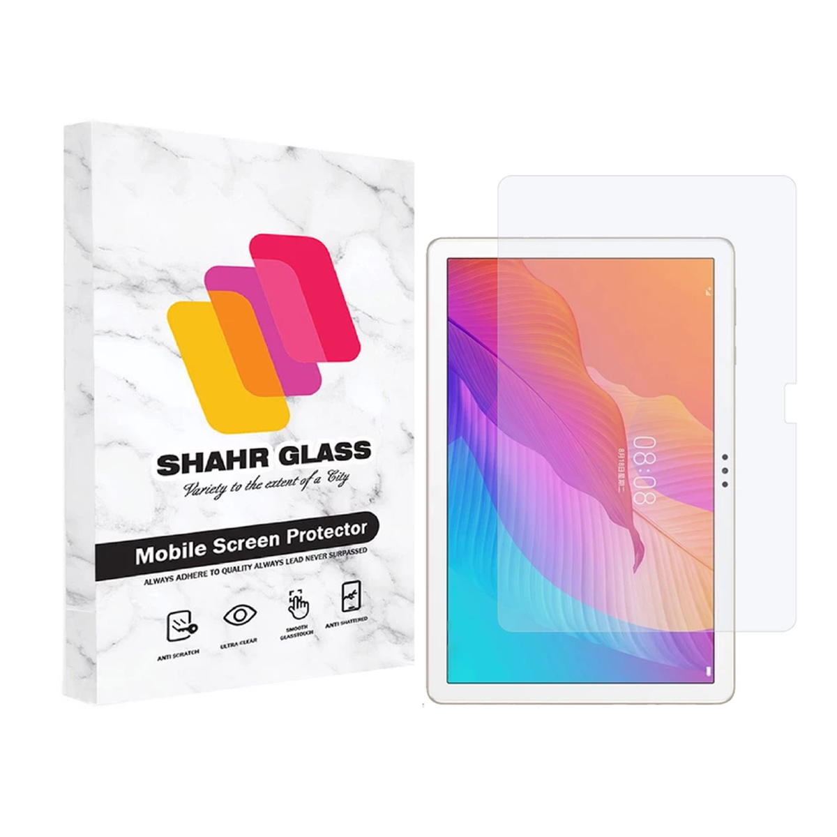 گلس تبلت هوآوی MatePad T 10s شهر گلس مدل SMPT2 -بی رنگ شفاف گلس تبلت هوآوی MatePad T 10s شهر گلس مدل SMPT2 -بی رنگ شفاف