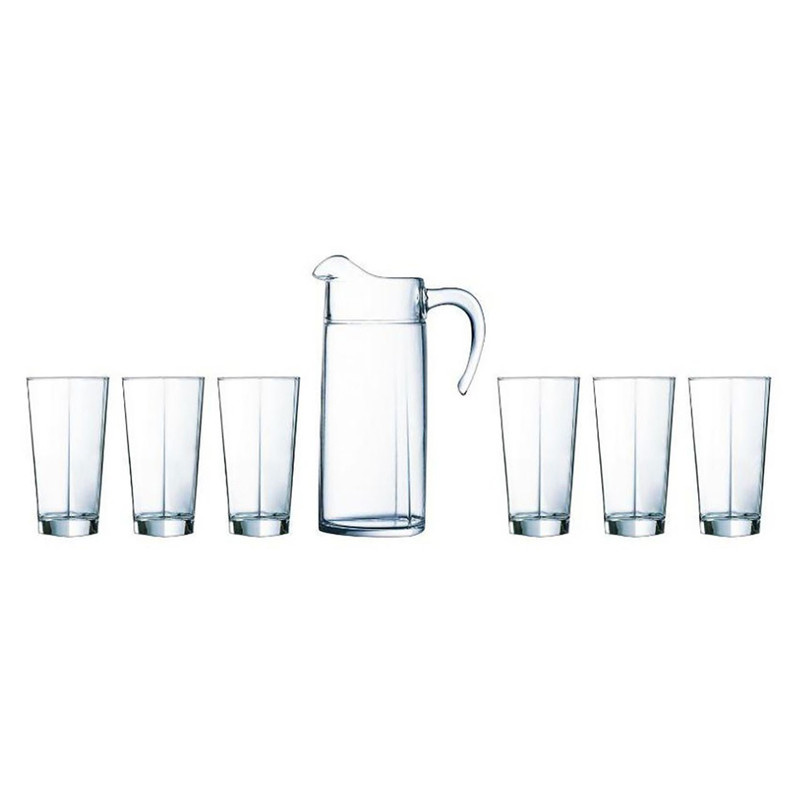 ست پارچ و لیوان لومینارک مدل Delta ست پارچ و لیوان لومینارک مدل Delta