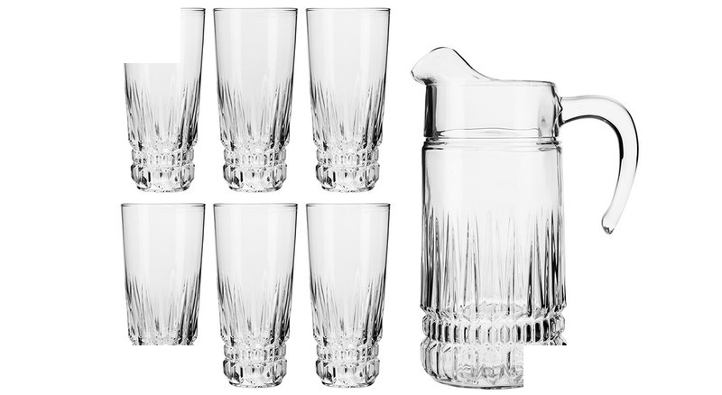 ست پارچ و لیوان 7 پارچه لومینارک مدل Imperator کد 00886 ست پارچ و لیوان 7 پارچه لومینارک مدل Imperator کد 00886