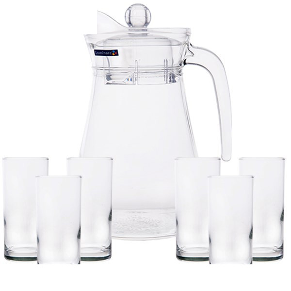 ست پارچ و لیوان 7 پارچه لومینارک مدل Arc Amsterdam کد C7087 ست پارچ و لیوان 7 پارچه لومینارک مدل Arc Amsterdam کد C7087