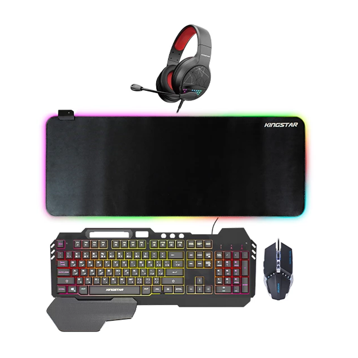 ست گیمینگ کینگ استار مدل KB155G ست گیمینگ کینگ استار مدل KB155G