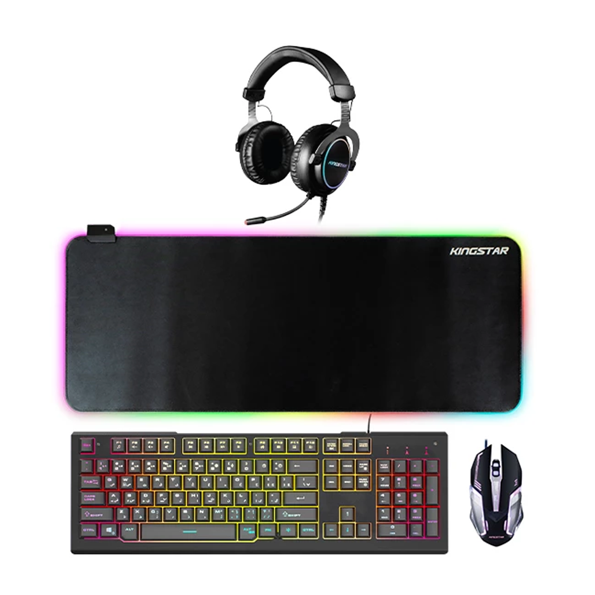 ست گیمینگ کینگ استار مدل KBM285G ست گیمینگ کینگ استار مدل KBM285G