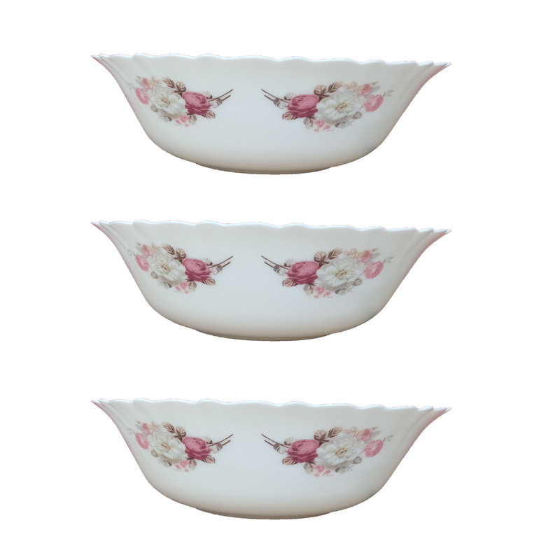 کاسه سالاد پارس اپال مدل رز بسته 3 عددی کاسه سالاد پارس اپال مدل رز بسته 3 عددی