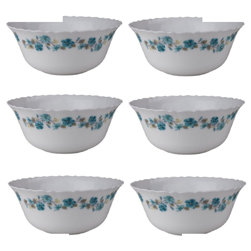 کاسه آبگوشت پارس اپال مدل جوبا آبی بسته 6 عددی