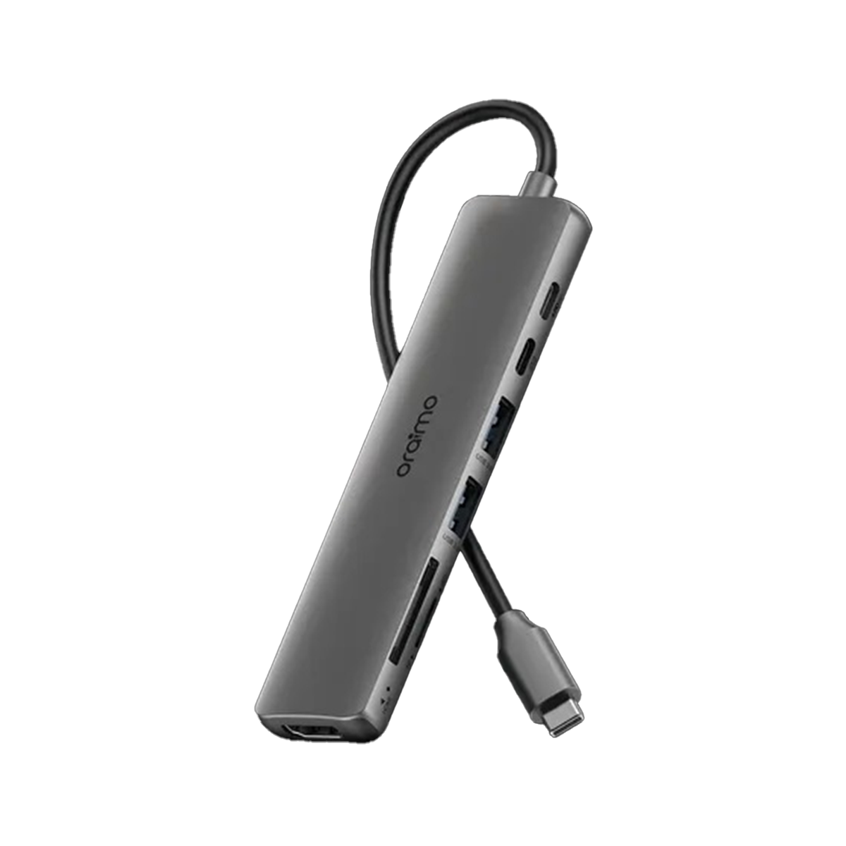 هاب 7 پورت USB-C اورایمو مدل PowerTrans-خاکستری هاب 7 پورت USB-C اورایمو مدل PowerTrans-خاکستری