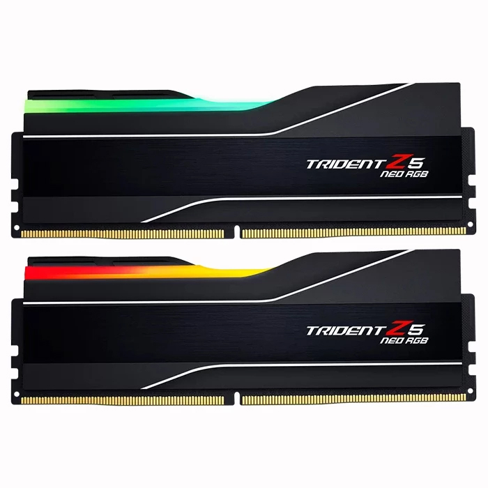 رم دسکتاپ DDR5 دوکاناله 6000 مگاهرتز CL32 جی اسکیل مدل TRIDENT Z5 NEO RGB ظرفیت 64 گیگابایت رم دسکتاپ DDR5 دوکاناله 6000 مگاهرتز CL32 جی اسکیل مدل TRIDENT Z5 NEO RGB ظرفیت 64 گیگابایت